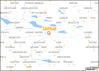 map of Zdroje