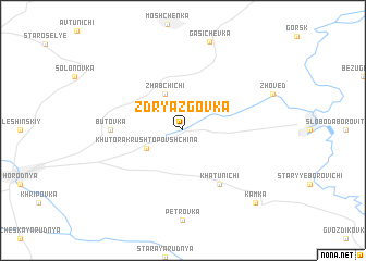 map of Zdryazgovka