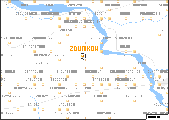 map of Zdunków