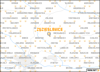 map of Zdziesławice