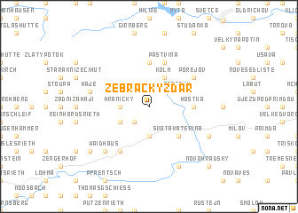 map of Žebrácký Žďár