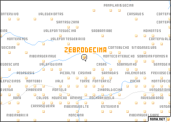 map of Zebro de Cima