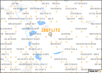 map of Zedtlitz