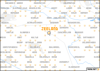 map of Zeeland