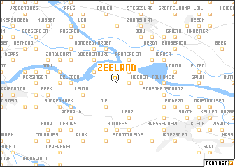 map of Zeeland