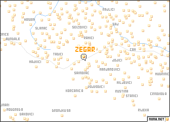 map of Žegar