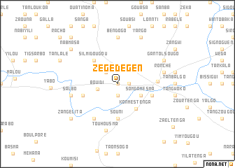 map of Zégédégen