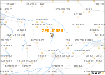 map of Zeglingen