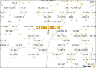 map of Zéguédéguin