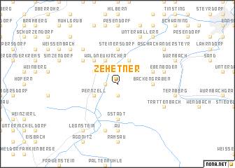 map of Zehetner