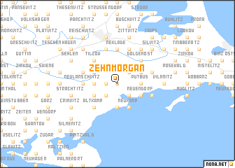 map of Zehnmorgan
