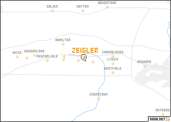 map of Zeigler