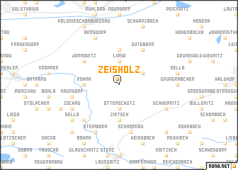 map of Zeisholz