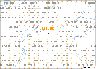 map of Zeitlarn