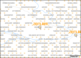 map of Zeitlarn