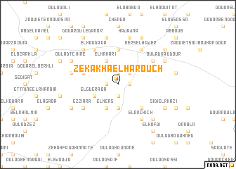 map of Zekakha el Harouch