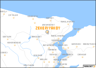 map of Zekeriyaköy
