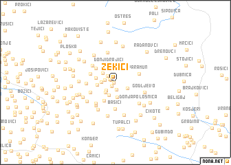 map of (( Zekići ))