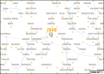map of Zéko