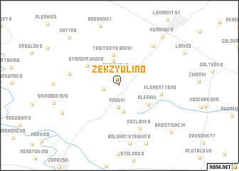 map of Zekzyulino