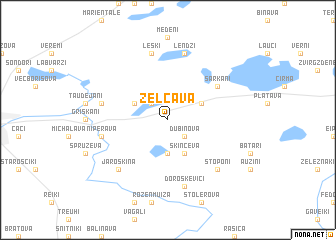 map of Zeļčava