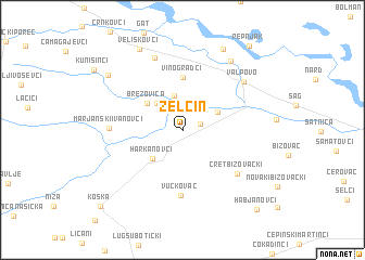 map of Zelčin