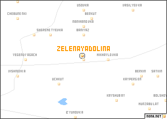 map of Zelënaya Dolina