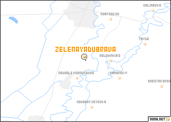 map of Zelënaya Dubrava