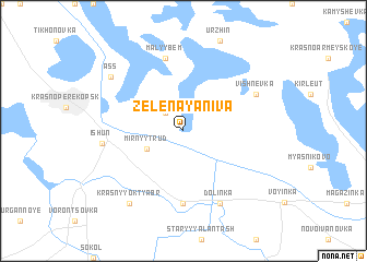 map of Zelënaya Niva