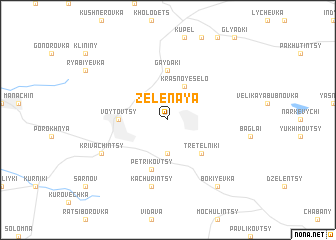 map of Zelënaya