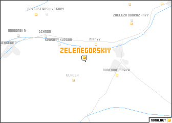 map of Zelenegorskiy