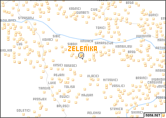 map of Zelenika