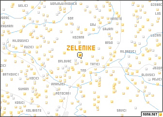 map of Zelenike