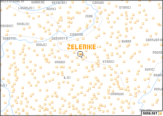 map of Zelenike