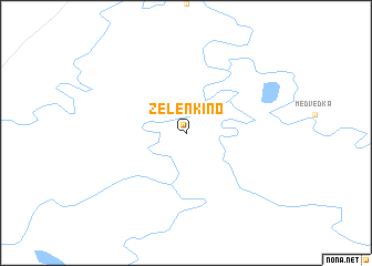 map of Zelënkino