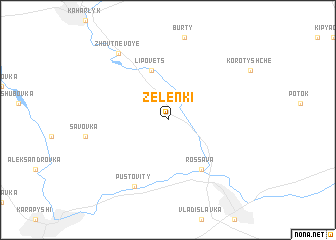 map of Zelenki
