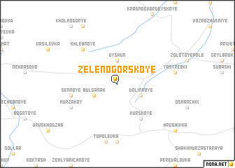 map of Zelenogorskoye