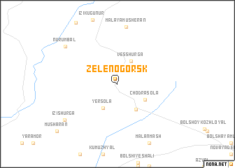 map of Zelenogorsk