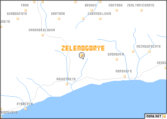 map of Zelënogorʼye