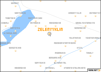 map of Zelënyy Klin