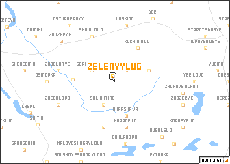 map of Zelënyy Lug