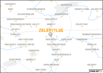 map of Zelënyy Lug