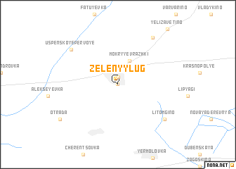 map of Zelënyy Lug