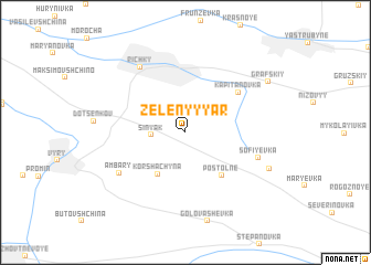 map of Zelenyy Yar