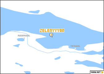 map of Zelënyy Yar