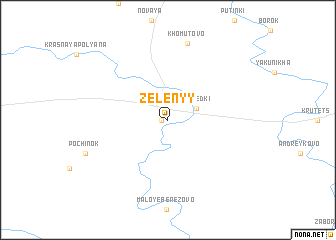 map of Zelënyy