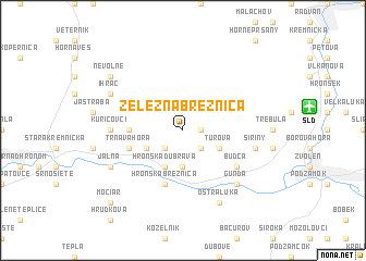 map of Železná Breznica