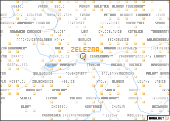 map of Železná