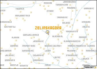 map of Zelinska Gora