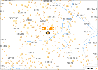 map of Zeljići